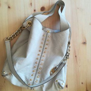 Michael Kors cream bag, leather